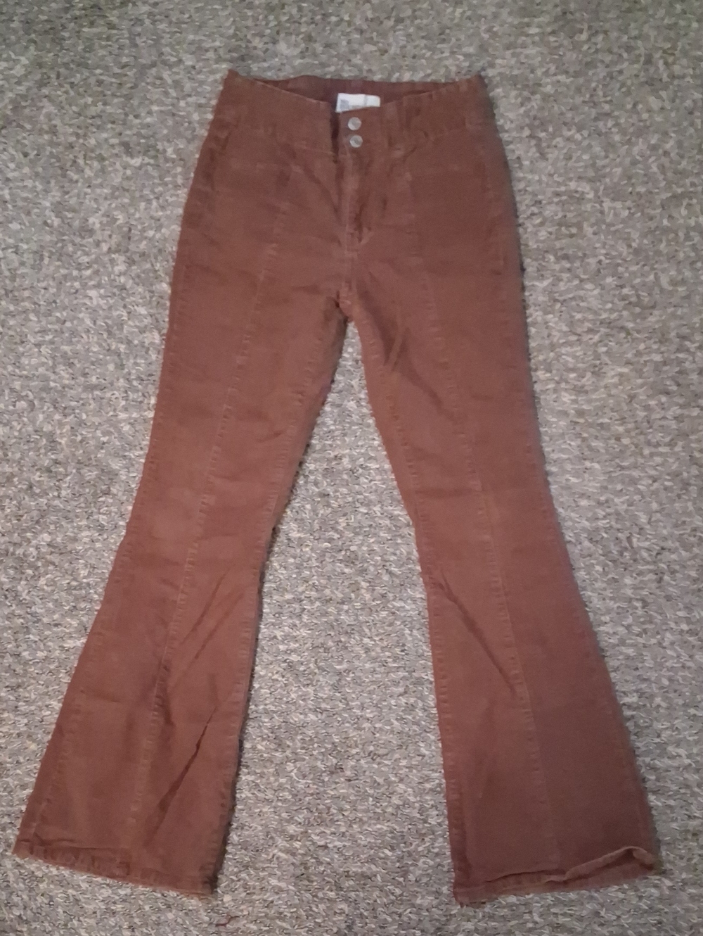No Boundaries Brown Flare Corduroy Pants